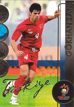 Gokhan Zan Turkey Panini Euro 2008 Card Collection #185
